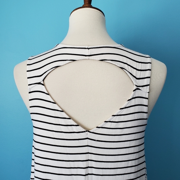 American Eagle Striped Open Back Swing Dress - Picture 9 of 12